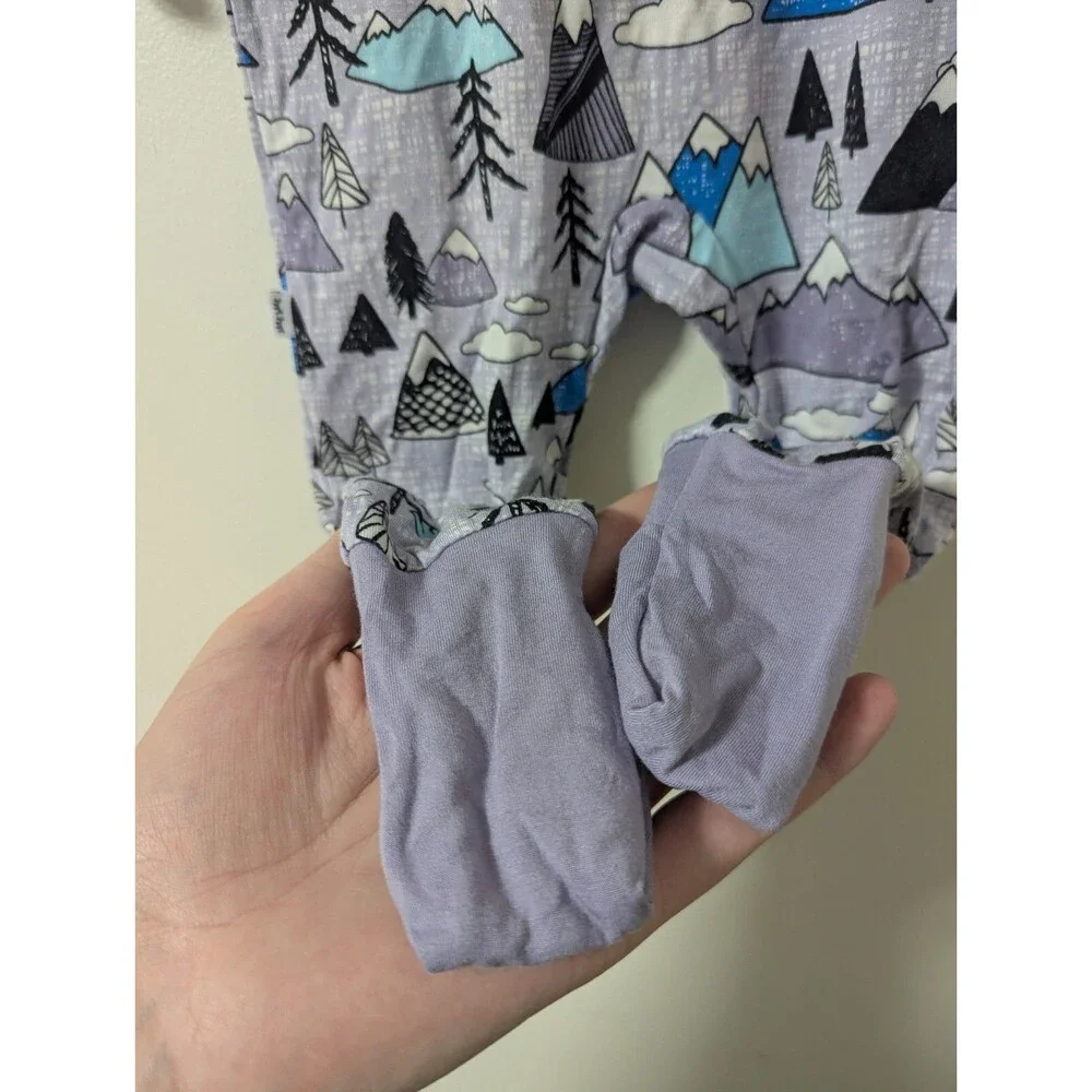 Little Sleepies OG Mountains Zippy PJs size 3-6 Months